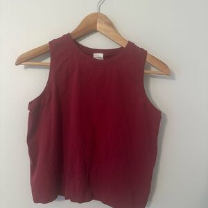 Athleta Pink Boxy Sleeveless Tank Top